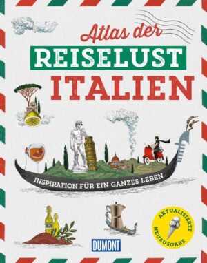 MEHR ITALIEN GEHT NICHT: Diese zauberhaft illustrierte Inspirationssammlung weist Sonnenhungrigen und Wassersportlern den Weg zu Italiens schönsten Seen und versteckten Stränden, Kulturfreunde finden zu römischen Relikten, zu den großen Museen oder in die bedeutendsten Kirchen, Stadtflaneure staunen über die schönsten Plätze und urbane Perlen von Palermo bis Urbino. Last but not least verrät das ultimative Italien-Kompendium auch, wo sich die unbekannten Schätze verstecken und wo man abends das beste Ragout isst. In diesem Buch findet jede(r) einen Grund, sich in Richtung Süden aufzumachen! Andiamo! ... + Das perfekte Geschenk für alle Italien-Liebhaber + Die schönsten Traumrouten, Sehnsuchtsziele und magischen Orte Italiens