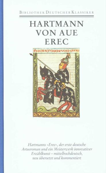 Mit dem Erec Hartmanns von Aue gelangt der erste Artusroman auf die literarische Szene des mittelalterlichen Deutschland. Vor kurzem erst hatte sich die Gattung in Frankreich etabliert, und der Großmeister der arthurischen Literatur, Chrétien de Troyes, lieferte mit seinem Roman Erec et Enide das Modell für Hartmann. Dieser hat freilich die Vorlage nicht einfach übersetzt, sondern sie interpretierend neugestaltet und mit eigenen Akzenten versehen. Es ist die Geschichte einer großen Liebe. Erec, der Königssohn, benötigt zum Bestehen seiner ersten Aventüre eine Partnerin, gewinnt sie in Gestalt Enites, die er bald heiratet und die von ihm in solchem übermaß geliebt wird (das berühmte verligen), daß er darüber seine gesellschaftlichen Aufgaben vernachlässigt. Der Unmut des Hofes veranlaßt ihn, zusammen mit Enite auf Aventüre zu gehen, ohne daß diese und der Hof, ja ohne daß die Leser des Textes erfahren, wozu dies dienen soll. Enite, die immer wieder das ihr von Erec auferlegte Schweigegebot bricht, um ihren Mann vor Gefahr zu bewahren, wird von diesem aus für sie und den Leser unerfindlichen Gründen regelmäßig beschimpft und gedemütigt. Die unverbrüchliche Treue der Makellosen erkennt aber endlich auch Erec und versöhnt sich großmütig mit ihr. Doch der Roman, der bis zu diesem Punkt der Forschung reichlich Stoff zu Diskussionen über die Schuldfrage geliefert hat, ist noch nicht zu Ende. Die umfangreiche Aventüre Joie de la curt, in der Erec einen scheinbar übermächtigen Gegner besiegt, der jahrelang eine gesellschaftsferne Liebe mit seiner Freundin gelebt und zahlreiche Eindringlinge in diese Idylle getötet hat, hinterläßt im Leser gemischte Gefühle. Denn Erec zerstört damit eine im Ideal des gemeinsamen Wollens gründende Liebesgemeinschaft, und er erfährt erst aus den Worten des Besiegten, was Harmonie der Liebe sein kann. So ist durchaus fraglich, ob dieser Sieg Erecs zugleich einen Sieg des einen Minnemodells über das andere bedeutet. Der Text des Erec ist, abgesehen von wenigen kleineren Fragmenten, nur durch das am Anfang des 16. Jahrhunderts von Hans Ried geschriebene ›Ambraser Heldenbuch‹ überliefert, und auch das nicht ganz vollständig. Dieser große zeitliche Abstand zu dem mehr als 300 Jahre vorher entstandenen Roman macht eine verläßliche Rekonstruktion des Hartmannschen Textes zu einem Ding der Unmöglichkeit. Die unbestreitbare Qualität der Ambraser Handschrift andererseits sollte es verbieten, im Bestreben, Hartmanns Wortlaut wiederzufinden, sich unnötig von Rieds Text zu entfernen. Die vorliegende Edition kehrt gegenüber der zur Zeit maßgeblichen Erec-Ausgabe in weit mehr als 500 Fällen zum Text der Handschrift zurück, sie führt eine moderne Interpunktion ein und kann aus diesen Gründen durchaus als Neuausgabe verstanden werden. Die übersetzung will dem mittelhochdeutschen Text so gerecht wie möglich werden: Die erzählerische Lebendigkeit des Originals sollte mit größtmöglicher Genauigkeit in ein direktes, zupackendes Neuhochdeutsch übertragen werden, in dem der Drive der Vorlage stets spürbar bleibt. Der ausführliche Stellenkommentar bietet neben den zu erwartenden sprachlichen und sachlichen Verständnishilfen auch auf weite Strecken Interpretationshinweise sowie eine intensive Diskussion der Forschung. So will die immer wieder den Vergleich mit Chrétien suchende Kommentierung dazu beitragen, Hartmanns Neuschöpfung als ein Meisterwerk der Erzählkunst zu erweisen, das souverän mit narrativen Innovationen spielt - nämlich zugleich der Fiktionalität des Erzählens, des Erzählers und des Publikums - und sie den Nachfolgern, namentlich Wolfram von Eschenbach und Gottfried von Straßburg, verfügbar macht.