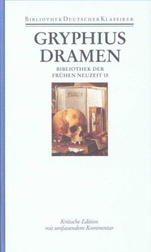 Die Ausgabe des Deutschen Klassiker Verlages enthält alle von Gryphius selbst verfaßten Dramen und folgt - von begründeten Ausnahmen abgesehen - den letztmals zu Lebzeiten des Dichters erschienenen Drucken. Sie bietet einen kritisch durchgesehenen Text, für dessen Herstellung alle im 17. Jahrhundert erschienenen Drucke und die Neudrucke der Folgezeit herangezogen wurden. Der Kommentar erläutert die Dramen nach den unterschiedlichen Wissensgebieten, die Gryphius als universalgelehrtem Poeten vertraut waren und deren Kenntnisse er häufig verwertete. Berücksichtigt wurden auch die kontroversen Meinungen der umfangreichen Gryphius-Forschung. Insgesamt bietet der Neudruck zum kritischen Text den bislang umfassendsten Kommentar zum dramatischen Werk des Dichters.