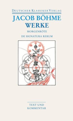 Zu den prägnantesten Gestalten des deutschen Geisteslebens zwischen Reformation und Aufklärung zählt Jacob Böhme (1575-1624). Die weitgespannten Entwürfe seiner Schriften fanden über Jahrhunderte hinweg begeisterte Aufnahme. Diese Ausgabe bietet aus dem sehr umfangreichen Gesamtwerk des „Philosophus Teutonicus“ die beiden Hauptwerke: den Erstling Die Morgenröte im Aufgang und das Spätwerk De Signatura Rerum. Der umfassende Kommentar erläutert Böhmes Weltschöpfungslehre sowie die Wirkungsgeschichte seines Werkes von Newton über Lichtenberg und Hegel bis in unsere Zeit.