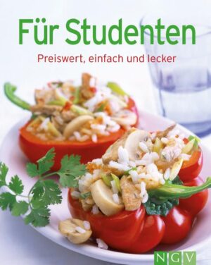 Jeden Tag in die Mensa? Nein, danke! • Über 100 Rezepte von einfachen Grund- und Lieblingsrezepten über günstige Gerichte zum Monatsende bis hin zu Partysnacks für die WG-Party • Liebevoll gestaltet und durchgehend brillant bebildert • Unschlagbares Preis-Leistungs-Verhältnis Dieses Minikochbuch schafft spielend Abhilfe! Egal ob kleine Snacks für zwischendurch und unterwegs, kostengünstige Vorschläge für die Flaute am Monatsende, unkomplizierte Ideen für größere Runden und Partys, klassische und internationale Lieblingsgerichte, die jeder mag, Beeindruckendes für den besonderen Anlass und Süßes für die Seele - mit diesem Kochbuch ist man kulinarisch für alle Fälle gerüstet.