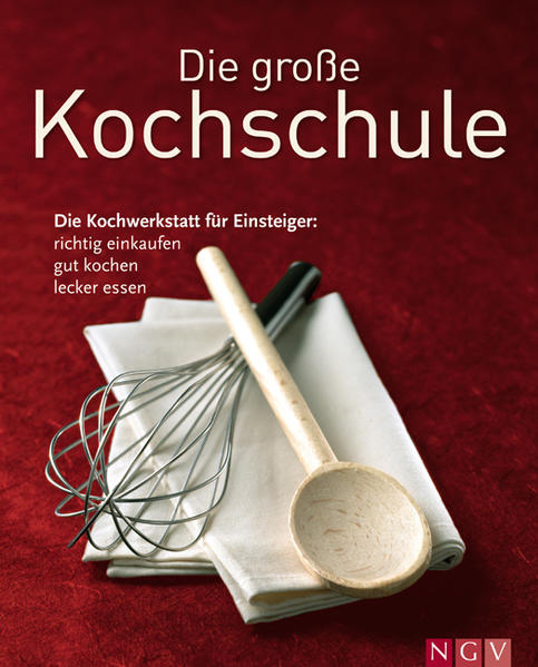 Die Kochbibel für Einsteiger. Kochen lernen kann jeder, das beweist diese unkomplizierte und übersichtliche Kochschule. Die kompakte bebilderte Einleitung mit ausführlicher Warenkunde informiert über die notwendige Küchenausstattung sowie die gängigsten Zubereitungstechniken und gibt Auskunft über die unterschiedlichen Lebensmittelgruppen. Die einfachen und abwechslungsreichen Rezepte mit Geling- und Kochspaß-Garantie machen Lust aufs Ausprobieren: Von Kartoffelsalat und Minestrone über Steinpilzrisotto und Wiener Schnitzel bis zu Flammkuchen und Mousse au chocolat sind zahlreiche beliebte deutsche und internationale Klassiker und Trendrezepte versammelt. Besonders ausführliche Schritt-für-Schritt-Anleitungen, hilfreiche Tipps und Zusatzinformationen zu jedem Rezept sowie brillante Fotos sorgen dafür, dass auch Koch-Anfänger die Rezepte mühelos meistern. Das perfekte Kochbuch für Küchen-Neulinge: übersichtlich, leicht verständlich und unkompliziert. Eine umfassende Warenkunde, Informationen und viele Tipps zu Küchenausstattung, Zubereitungstechniken und Lagerung vermitteln die Grundkenntnisse des Kochens. 130 einfache, abwechslungsreiche Rezepte mit Geling- und Kochspaß-Garantie. Beliebte deutsche Klassiker, leckere Trendgerichte und internationale Highlights. Jedes Rezept mit besonders ausführlicher Schritt-für-Schritt-Anleitung, hilfreichen Tipps und Zusatzinfos sowie brillantem Farbfoto.