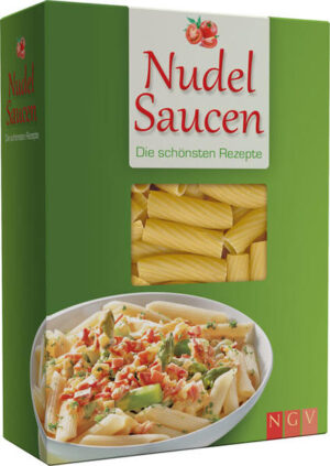 Vielfalt aus der Nudelpackung Nudeln mit Sauce mögen einfach alle – besonders, wenn sie so frisch daherkommen wie unsere Rezepte. Lustig getarnt enthält die „Nudelpackung“ 69 leckere Rezepte, die die ganze Bandbreite der Nudelsaucen abdecken. Ob mit einer Extraportion Gemüse, deftig mit Fleisch, edel mit Fisch und Meeresfrüchten oder cremig-üppig mit Sahne oder Käse – diese Saucen sind immer ein Hit. Pfifferlingssauce mit Speck, scharfe Sauce Diabolo, Mascarponesauce mit Rinderfilet, Thunfischsauce mit Kapern, Birnen-Walnuss-Sauce mit Blauschimmelkäse und natürlich Klassiker wie Bolognese- oder Carbonarasauce – auf 160 Seiten ist alles vertreten, was das Herz begehrt. Das Besondere: Jedes Rezept enthält einen Hinweis auf die ideale Nudelsorte für die jeweilige Sauce – so wird der Nudelschmaus perfekt.