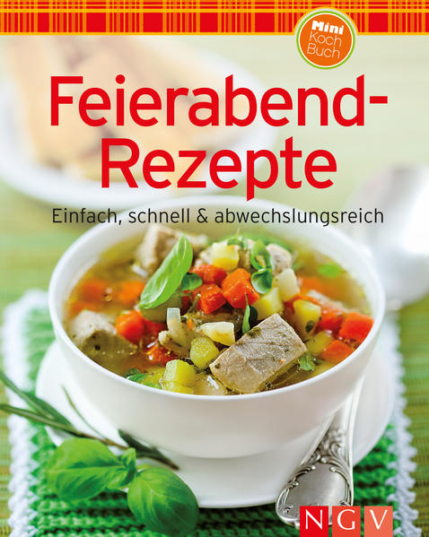 Entspannt kochen nach Feierabend Endlich Feierabend! Wer möchte da noch lange am Herd stehen? Wenn auch Sie die kostbarste Zeit des Tages nicht mit stundenlangem Kochen verbringen möchten, aber sich und Ihre Lieben dennoch gerne mit einem köstlichen Abendessen verwöhnen wollen, sind Sie mit diesem Buch bestens beraten. Denn die gesunde Alternative zu Fertiggerichten und Pizza-Taxi heißt: selber kochen! Und das ist ohne viel Aufwand möglich, wie unsere über 100 unkomplizierten Rezepte beweisen. Egal, ob köstliche Suppen, frische Snacks und Salate, Leichtes mit Fleisch, Fisch oder Gemüse, raffinierte Aufläufe und Pasta oder sättigende Gerichte für Süßschnäbel - alle Gerichte stehen ruckzuck auf dem Tisch, lassen sich kinderleicht zubereiten und schmecken jedem. So ist ein entspannter Feierabend voller Genuss garantiert! - Über 100 unkomplizierte Rezepte für die entspannte Feierabendküche: von köstlichen Suppen und frischen Snacks & Salaten über leichte Gerichte mit Fleisch, Fisch oder Gemüse bis hin zu raffinierten Aufläufen, Pasta und sättigenden Gerichten für Süßschnäbel - Extra-Kapitel mit praktischen Rezepten zur raffinierten Resteverwertung - Jedes Rezept mit brillantem Farbfoto und verständlicher Schritt-für-Schritt-Anleitung - Unschlagbares Preis-Leistungs-Verhältnis