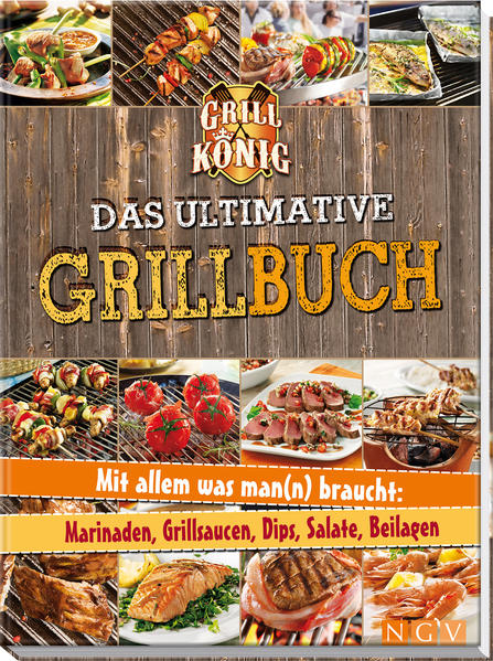 Werden Sie Grillkönig! Heiß und lecker brutzeln nicht nur saftige Fleischstücke auf dem Rost, auch butterweicher Fisch, knackiges Gemüse oder süße Früchte vertragen sich prächtig mit der glühenden Hitze der Kohle. Köstliche Beilagen und frische Salate, würzige Dips und feine Saucen machen das Grillvergnügen perfekt. Das ultimative Grillbuch präsentiert raffinierte Grillklassiker genauso wie überraschende Kombinationen der mediterranen und asiatischen Küche, und die Weinempfehlungen werden selbst verwöhnte Gourmets überzeugen. Die leicht verständlichen Anleitungen und anregenden Rezeptfotos lassen Vorfreude aufs Anfeuern und unkomplizierten Sommergenuss aufkommen und machen Sie zum perfekten Gastgeber am Grill. - Mehr als 110 köstliche Grillrezepte - Mehr als 200 abwechslungsreiche Grilltipps - Mit zahlreichen Rezeptideen für Dips, Saucen, Beilagen und Glasuren