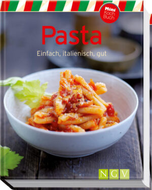 Hoch lebe Italiens Exportschlager Nummer eins! Ein Teller dampfend heißer Spaghetti mit aromatischer Tomatensauce und würzigem Parmesan – kann es etwas Verlockenderes geben? Ja! Nämlich Spaghetti Bolognese, Penne all’arrabbiata, Tagliatelle mit Venusmuscheln, Ravioli mit Salbeibutter, Lachs-Lasagne. All diese Rezepte für den italienischen Küchen-Exportschlager Nummer eins und noch viele mehr finden Sie in diesem hübschen Kochbuch. Wir zeigen Ihnen, wie Sie mit häufig einfachen Zutaten und geringem Aufwand herrliche Pastagerichte zubereiten können, die den Vergleich mit der Trattoria im letzten Urlaub oder dem Stamm-Italiener an der heimischen Ecke nicht zu scheuen brauchen. Ob mit Gemüse oder Käse, Fleisch oder Fisch, gefüllt oder aus dem Ofen – nicht zuletzt wegen der endlosen Variationsmöglichkeiten ist und bleibt Pasta einfach unübertroffen. - Über 100 beliebte Pasta-Rezepte: von schlicht und schnell bis raffiniert und edel - Die besten Rezepte mit Gemüse, Käse, Fleisch, Fisch, gefüllt und aus dem Ofen: Von Penne all'arrabbiata über Makkaroni mit Mozzarella-Oliven-Sauce bis zu Spaghetti Bolognese, Tagliatelle mit Venusmuscheln und Spinat-Lasagne - Jedes Rezept mit brillantem Farbfoto und ausführlicher Schritt-für-Schritt-Anleitung