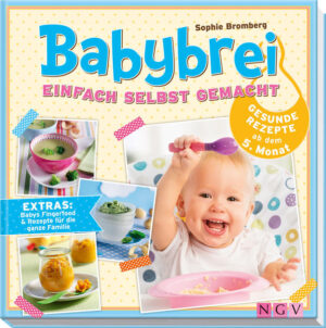 Das schmeckt den Kleinsten Gesunde Ernährung ist für Babys in den ersten Monaten besonders wichtig. Gerade wenn man selbst auf gute Zutaten achtet und gerne kocht, steht es außer Frage, auch fürs Baby die Breie selbst zuzubereiten. Doch auf welche Besonderheiten muss man dabei achten und welche Lebensmittel sind die richtigen? In diesem kompakten Ratgeber finden Sie die Antworten. Die informative Einleitung mit 4-Stufen-Plan gibt wertvolle Tipps und bereitet auf den Beginn der Beikost vor. Über 20 verschiedene Brei-Rezepte bieten Abwechslung für Sie und Ihr Kind. Dazu gibt es leckere Fingerfood-Rezepte für die Kleinen ab dem 7. Monat und ein Extra-Kapitel für den Einstieg in die Familienkost ab dem 10. Monat. - Ratgeber und Kochbuch für die Babyernährung vom 5. bis zum 12. Monat - Mit dem 4-Stufen-Plan zur richtigen Ernährung und wertvollen Informationen zum Einstieg in die Beikost - 20 abwechslungsreiche Babybreie und noch mehr Rezepte für Babys Fingerfood und erste Familienrezepte