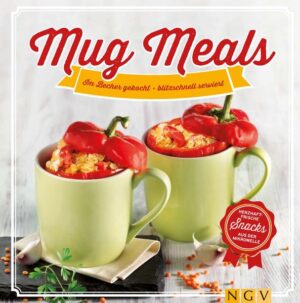 Mug's dir einfach! - Ausführliche Einleitung und leicht umsetzbare Tipps zum Einstieg in das Trendthema Mug Meals - Über 40 köstliche Rezepte für Frühstück, Snacks und Hauptgerichte - Jedes Rezept mit brillantem Foto und ausführlicher Schritt-für-Schritt-Anleitung Sie haben Lust auf einen leckeren kleinen Snack, aber bitte möglichst unkompliziert, ohne Töpfe, Pfannen und Abwasch? Dann ist dieses Buch genau das richtige für Sie! Hier kommen die Mug Meals, kleine komplette Gerichte, die fix direkt in der Tasse zubereitet werden und nach kurzer Zeit in der Mikrowelle servierfertig sind. Von süßen Frühstücksideen und herzhaften Snacks über bunte, vegetarische Mug Meals bis hin zu Leckerem mit Fleisch & Fisch: Hier ist für jeden etwas dabei! Probieren Sie unseren Low-Carb-Quark-Auflauf mit Früchten, einen herzhaften Tomaten-Schafskäse-Snack mit Kräutern, gefüllte Paprikaschoten mit Linsen, ein raffiniertes Frühlingszwiebelrisotto mit Ziegenfrischkäse, exotisches Garnelencurry mit Kokossauce oder thailändische Chicken Mug mit Chili und Erdnüssen: Sie werden von unseren neuen Rezeptkreationen begeistert sein! - Mug Meals, das sind kleine komplette Gerichte, die fix direkt in der Tasse zubereitet werden und nach kurzer Zeit in der Mikrowelle servierfertig sind.