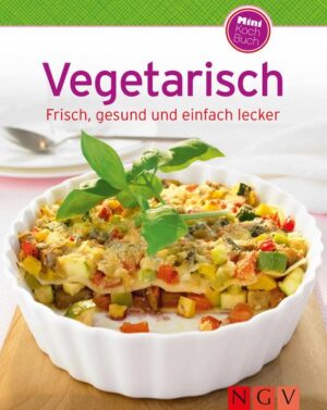 Leckere Abwechslung aus dem Gemüsegarten! Vegetarisch genießen und das am liebsten jeden Tag! Mit diesem umfangreichen Kochbuch ist das kein Problem. Rund 100 frische, unkomplizierte und alltagstaugliche Rezepte bringen Abwechslung in Ihren Küchenalltag. Von Möhrenplätzchen mit Oliven und Paprika-Ricotta-Suppe mit Honig bis hin zu würziger Schafskäse-Pfanne und Ratatouille-Lasagne: Bei dieser Auswahl findet jeder sein neues Lieblingsgericht. Dazu gibt es ein Extra-Kapitel mit verführerischen veganen Desserts. So lecker kann fleischlos sein! - Über 100 vielfältige Rezepte zu Salaten, Suppen, herzhaftem Gebäck, Pasta- und Reisgerichten oder Gemüsegerichte pur - Mit einem Kapitel zu feinen veganen Desserts - Jedes Rezept mit brillantem Farbfoto und ausführlicher Schritt-für-Schritt-Anleitung