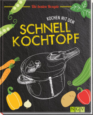 Alles fix fertig! - 57 abwechslungsreiche Schnellkochtopf-Rezepte für Schmorgerichte, Suppen, schnelle Beilagen und Eingemachtes - Mit Grundrezepten, beliebten Klassikern und modernen Kreationen - Jedes Rezept mit brillantem Foodfoto und leicht verständlicher Schritt-für-Schritt-Anleitung - Ausführliche Einleitung mit Tipps zum Umgang mit dem Schnellkochtopf und Garzeitentabelle Der Trend zum Energiesparen und nachhaltigen Kochen entfacht eine neue Liebe zum Dampfdrucktopf aus Mutters Zeiten. Durch das Dampfgaren in einem geschlossenen Kochsystem wird nicht nur die Garzeit erheblich verkürzt, sondern es bleiben viele wichtige Vitamine und Nährstoffe in den frischen Lebensmitteln erhalten und der Geschmack der Gerichte wird intensiviert. Egal ob Schmorgerichte, Suppen, schnelle Beilagen oder Eingemachtes - jedes Gericht wird auf den Punkt gegart. In diesem Buch haben wir 57 abwechslungsreiche Schnellkochtopf-Rezepte für Sie zusammengestellt - von beliebten Klassikern wie Rindsrouladen über internationale Spezialitäten wie Coq au vin bis zu frischen, leichten Gerichten wie feine Fischsuppe. Auch eingemachte Leckerbissen wie Papaya-Chutney und Kirsch-Kompott gelingen dank einfacher Bedienung und wenig Zubehör mit dem Schnellkochtopf im Handumdrehen.