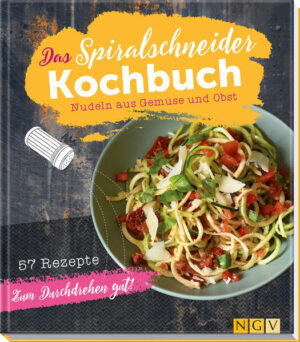 Zum Durchdrehen gut! - Schöner Essen mit Gemüse und Obst in Spaghettiform - DAS Buch zum Trend-Küchengerät - 57 Trend-Rezepte für jede Gelegenheit: Salate, Suppen, Hauptgerichte, Snacks und Desserts - Mit ausführlicher Einleitung und vielen Tipps - Jedes Rezept mit brillantem Farbfoto Heute schon gekurbelt? Vom Salat bis zur Suppe, vom Hauptgericht bis zum Snack, von pikant bis süß: Drehen Sie Gemüse und Früchte in Spaghettiform. So genießen Sie aromatische Köstlichkeiten und sparen Kalorien. Außerdem versorgen Sie Ihren Körper mit vielen Vitalstoffen! Ob Steckrübenspaghetti mit Berglinsen und Maronen, Selleriespaghetti-Flans mit Mangold oder Kaki-Spaghetti mit Granatapfel und Beerensauce - alles ist mit einem Spiralschneider leicht herzustellen. Die wunderschönen Fotos machen Lust aufs Ausprobieren. Spiralize it! Erweitern Sie herkömmliche Pasta um die gesunde Variante aus Gemüse und Obst und kurbeln Sie Ihre Gerichte zu echten Eyecatchern!