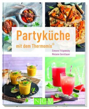 Thermomix® - Der perfekte Partyhelfer! - 60 köstliche Partyrezepte für den Thermomix® TM5 für jeden Geschmack und Anlass: Salate, Suppen, herzhaftes Gebäck, Fingerfood, Dips, Süßes und Partydrinks - Alle Rezepte mit leicht verständlicher Schritt-für-Schritt-Anleitung und genauen Maschineneinstellungen und Gradangaben für den Thermomix® TM5 - Stimmungsvolle Farbfotos liefern zahlreiche Anregungen zum Anrichten - Kompakte Einleitung mit zahlreichen Tipps zur perfekten Partyvorbereitung Knabbern, dippen, spießen, naschen: Bei unseren Rezepten ist Partystimmung garantiert! Alles ist mit dem Thermomix® TM5 ruck, zuck zubereitet. So können Sie ganz entspannt mitfeiern. Egal ob als Alleinunterhalter oder als großes Ensemble auf dem Buffet. Herzhaft oder süß. Warm oder kalt. Mit Fleisch, Fisch oder veggie. Dips oder Drinks. Hübsch im Gläschen angerichtet, schick auf dem Löffel serviert oder raffiniert aufgespießt: Partyfood mit dem Thermomix® ist schon bei der Vorbereitung ein pures Vergnügen. Für jeden Geschmack und Anlass ist hier etwas dabei. Damit Ihre Party in jeder Hinsicht ein Erfolg wird, finden Sie in der Einleitung viele nützliche Tipps für Ihre Partyvorbereitung. Jedes Rezept ist Schritt für Schritt erklärt, sodass das Nachkochen zum Kinderspiel wird. Die stimmungsvollen Farbfotos liefern jede Menge Anregungen für das Anrichten von Fingerfood & Co. So gerüstet, steht Ihrer nächsten Party nichts mehr im Weg. Also: Schicken Sie den Käse-Igel in den Ruhestand und freuen Sie sich auf 60 frische neue Partyrezepte!