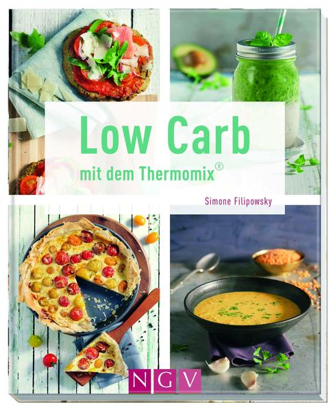 Genussvoll abnehmen mit dem Thermomix® - Über 60 Low-Carb-Rezepte: Frühstück, kleine Gerichte, Salate & Suppen, Hauptgerichte, Desserts & Gebäck, Saucen, Aufstriche & Dips - Mit dem Trendthema Geschenke aus der Küche - Alle Rezepte mit genauen Maschineneinstellungen und Gradangaben für den Thermomix® TM5 - Jedes Rezept mit Kalorien- und Nährwertangaben und Farbfoto Low-Carb-Gerichte gelingen perfekt im Thermomix®! Spielend leicht können Sie vom Rohkost-Salat bis zum leichten Dessert vieles im Gerät vor- und zubereiten. Unser Kochbuch mit 61 Low-Carb-Rezepten begleitet Sie durch den Tag. Genießen Sie ein gesundes Frühstück mit fruchtigen Smoothies, Low-Carb-Brötchen und selbst gemachtem Nussgranola. Packen Sie sich zum Lunch einen italienischen Sommersalat und Feta-Spinat-Pies ein. Egal ob mit Fleisch, Fisch oder vegetarisch: Mit toskanischem Rinderragout, gedämpftem Lachs und Blumenkohl-Gnocchi schlemmen Sie sich abends satt und glücklich. Und zum Dessert sind Apfel-Beeren-Crumble und Erdnussbuttereis definitiv erlaubt. Außerdem sind leckere Mitbringsel aus dem Thermomix® Trend: Überraschen Sie doch demnächst Ihre Freunde mit einem unserer Low-Carb-Geschenke aus der Küche. Selbst gemachte Haselnusstrüffel oder ein fruchtiger Rote-Bete-Ketchup sind garantiert der Renner. Mit diesen und vielen weiteren Rezepten starten Sie einfach und schnell in die Low-Carb-Küche und stellen Ihre Ernährung problemlos um.