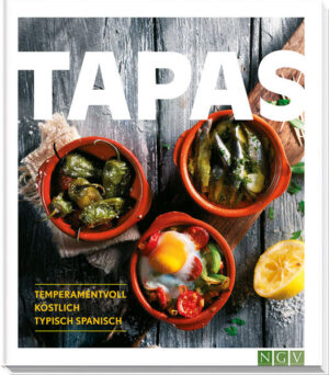 Spanische Lebensfreude - häppchenweise ein Genuss • 45 authentische Tapas-Rezepte: von kleinen Häppchen zu Wein und Bier bis hin zu sättigenden Tapas mit Fleisch und Fisch oder vegetarischen Tapas • Alle Rezepte mit leicht verständlicher Schritt-für-Schritt-Anleitung und farbigem Foto • Ausführliche Einleitung mit einem kulinarischen Streifzug durch die spanische Tapas-Kultur • Die liebevolle Gestaltung und die stimmungsvollen Schmuckbilder machen Lust aufs Ausprobieren Albóndigas, Boquerones und Pimientos - das kommt Ihnen spanisch vor? Ist es auch: Typisch spanisch! Die köstlichen kleinen Gerichte dürfen in keiner Tapas-Bar fehlen. Und auch in diesem Buch stehen Thunfisch-Bällchen, frittierte Sardinen und die beliebten kleinen Bratpaprikas natürlich mit auf der Karte. Ob als appetitanregendes Häppchen oder sättigende ración. Mit Fleisch, Fisch oder vegetarisch. Warm oder kalt: Mit unseren 45 authentischen Tapas-Rezepten ist Urlaubsstimmung garantiert! Alle Rezepte sind sowohl mit der spanischen Originalbezeichnung als auch mit der deutschen Übersetzung betitelt. Ausführliche Schritt-für-Schritt-Anleitungen machen das Nachkochen der Rezepte auch für Kochanfänger zum Kinderspiel. Die kompakte Einleitung mit einem kulinarischen Streifzug durch die spanische Tapas-Kultur liefert das notwendige Hintergrundwissen. Die liebevolle Gestaltung mit brillanten Farbfotos zu jedem Rezept und landestypischen Stimmungsfotos machen das Buch auch optisch zu einem Leckerbissen. ¡Qué aproveche - guten Appetit!