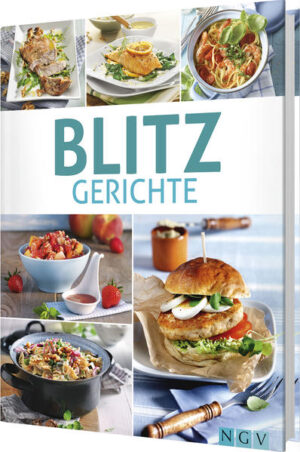 Einfach schnell was Gutes kochen • Schnell + lecker = kein Problem! Blitzrezepte für jeden Tag • Großer Genuss für kleines Geld: Top Preis-Leistungs-Verhältnis • Gleich gibt’s Essen! Schnelle Gerichte unter 30 Minuten Das schmeckt Groß und Klein Gesunde Ruck-zuck-Küche für die ganze Familie Das kennen Sie bestimmt: Manchmal muss es in der Küche einfach schnell gehen. Wenn Sie wieder mal keine Zeit haben, für sich oder die Familie lange am Herd zu stehen, aber trotzdem gesund und abwechslungsreich essen möchten, werden Sie in diesem Buch garantiert fündig! Maximal 30 Minuten brauchen Sie für unsere kreativen Rezeptideen mit Fleisch, Fisch, Nudeln und Gemüse. Die restliche Arbeit übernehmen, wenn nötig, der Herd oder Backofen. Über 40 Ideen rund um Hauptgerichte, Suppen und Eintöpfe sowie Desserts warten auf Sie, die blitzschnell frisch zubereitet sind und gleichzeitig unschlagbar gut schmecken! Wie wäre es mit einer würzigen Hackpfanne, fruchtigem Orangenlachs mit Spinat oder herzhaftem Kartoffelgemüse vom Blech, das auch Vegetarier-Herzen höher schlagen lässt? Wer es süß liebt, kann sich auf Obstsalat mit Mandeln und Kokos, ein sommerliches Popcorn-Trifle mit Zitronencreme oder ein raffiniertes Quinoa-Taboulé mit Waldbeeren und Chia-Samen freuen. Hier bleiben keine Wünsche offen, und keiner hungrig. Wir wünschen Ihnen viel Spaß beim Nachkochen – und guten Appetit!