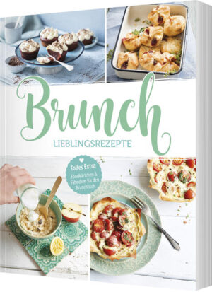 Lieblingsrezepte für einen Tag mit Freunden Bis der Tisch sich biegt: Über 70 Rezepte für gesunde, üppige, knusprige und süße Leckereien Entspannt genießen: Mit Tipps zu Planung, Deko und Anrichten Themen-Brunch: Vorschläge für verschiedene Themen-Brunches mit Zeitplan Mit super EXTRA: Einleger: Hübsche Foodkärtchen zum Ausschneiden Gemeinsam genießen Ein großer Tisch, üppig gedeckt, Freunde und Familie sitzen beisammen. Alle reden, lachen, essen - ein perfekter Tag. Beim Brunch kommen alle ganz zwanglos zusammen und auf den Tisch kommt daher ganz unkompliziert, was schmeckt. In handlichen Formen und kleinen Portionen, so kann sich jeder selbst bedienen und von allem etwas probieren. Brunchen ist Vielfalt Nach Lust und Laune können Sie aus über 70 Rezepten Ihre ganz persönlichen Highlights zusammenstellen: süß und herzhaft, Fleisch und Fisch, veggie und vegan, leicht und üppig. Kleine Möhrengugelhupfe finden genauso ihren Platz wie Cheesecake im Glas und selbstgemachter Milchreis. Apple Pie Overnight Oats stehen in trauter Eintracht neben Graved Lachs und Wachteleiern auf Spargelsalat. Dass Infused Water mit Cranberry und Himbeeren und selbst gemachte Erdbeer-Limo ebenso wenig fehlen dürfen wie frisch gebrühter Kaffee und Tee, ist klar. Kreatives Motto Wem das alles noch nicht reicht, der findet tolle Ideen für ein schönes Brunch-Motto. Sie können aus vielen Rezeptvorschlägen auswählen, finden Tipps zur Vorbereitung und zum zeitlichen Ablauf und können dank ein paar schneller, hübscher DIY-Ideen die Tischdeko passend zum Motto gestalten. DIY-Extra Damit auch jeder weiß, was für leckere Sachen auf Ihrem Brunch-Tisch stehen, finden Sie im Buch eine Bastelvorlage für Foodkärtchen und Fähnchen. So können Sie ganz einfach kleine Schilder für die Beschriftung des Buffets oder hübsche Deko-Fähnchen herstellen. Um lange etwas von der Vorlage zu haben, kopieren Sie diese am besten farbig auf festes Papier. Dann müssen Sie diese nur noch beschriften, ausschneiden und entweder knicken und aufstellen oder um Strohhalme oder Holzspieße kleben und in die Speisen zu stecken