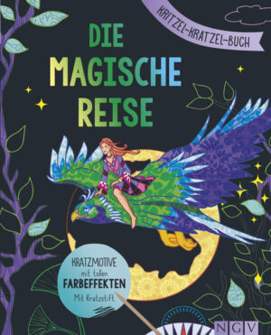 Deine magische Kritzel- Kratzel- Reise • Mit 15 zauberhaften Kratzbildern auf eine magische Reise gehen • Mit Drachen, Einhörnern, Elfen: Wundervolle Farbspiele erleben • Mit Bambus- Stick: Direkt loslegen • Viele kreative Extras: Mandalas zum Ausmalen und Kratzpapier zum Basteln • Jedes Kratzbild auch zum Heraustrennen und Verschenken • Für Mädchen und Jungen ab 7 Jahren Gehe mit Drachen, Einhörnern und Elfen auf eine magische Reise. Mit dem Holz- Stick entfernst du die schwarze Schicht und begegnest wunderlichen Zwergen, fliegenden Teppichen und niedlichen Delfinen. Kratze die Figuren komplett oder nur teilweise aus und zeichne deine eigenen Muster, Linien und Punkte in das Bild. Mit deinen Buntstiften kannst du außerdem tolle Mandalas ausmalen. Das ganze Buch ist freigekratzt? Dann lerne auf den Kreativseiten, wie du eigenes Kratzpapier herstellst. Wir zeigen dir, wie’s geht! ACHTUNG! Nicht für Kinder unter 3 Jahren geeignet. Erstickungsgefahr wegen verschluckbarer Kleinteile.