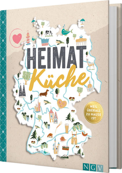 Weil wir hier zu Hause sind ♥ 80 Lieblingsrezepte aus unserer Heimat - einfach ehrlich und einfach lecker ♥ Heiß geliebte Klassiker aus allen Regionen Deutschlands und frische Hausmannskost mit regionalen und saisonalen Zutaten ♥ Zum Genießen und Stöbern: kulinarische Deutschlandreise mit vielen emotionalen Fotos von Land und Leuten, unterhaltsamen Anekdoten und interessanten Infos zur Herkunft der Gerichte ♥ Frisch & unverstaubt: liebevoll-moderne Gestaltung und stimmungsvolle Farbfotos zu jedem Rezept Zünftig wie die Bayern, jaaaanz jemütlich wie die Rheinländer, suutje wie die Hanseaten, gesellig wie die Sachsen - und gewürzt mit einer ordentlichen Prise Temperament aus anderen Esskulturen: Die deutsche Küche ist so bunt und vielfältig wie unser Land! Dieses Buch ist eine Liebeserklärung an die deutsche Küche. An geliebte Klassiker, die Kindheitserinnerungen wecken. An Gerichte, die das Herz berühren. An ehrliches Essen mit regionalen und saisonalen Zutaten. Ein Kochbuch für alle, die gutes Essen und schnörkellosen Geschmack lieben und die bodenständig, frisch und gesund kochen und essen möchten. Durch die ausführlichen Schritt-für-Schritt-Anleitungen wird das Nachkochen der Rezepte zum Kinderspiel. Die ausführliche Einleitung mit einem kulinarischen Streifzug durch unsere Heimat liefert amüsante Anekdoten und Wissenswertes zur deutschen Küche. Die liebevolle Gestaltung mit modernen Farbfotos zu jedem Rezept, gespickt mit vielen emotionalen Stimmungsfotos, machen das Buch auch optisch zu einem Leckerbissen. Ein Buch zum Genießen und Stöbern!