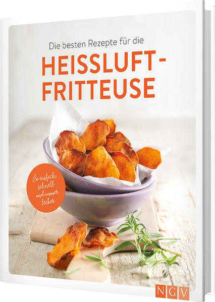 Knuspriger Genuss mit gutem Gewissen • Vielfältig: frittieren, grillen, backen • Abwechslungsreich: über 50 leckere Rezepte • Gesund: frittieren fast ohne Fett • Energiesparend: ohne vorheizen direkt loslegen Mit Luft und Liebe gesund frittieren Herrlich: Im Luftstrom gegart sind Pommes und Chips keine Sünde mehr! Und die Heißluft-Fritteuse kann so viel mehr. Reste vom Vortag schnell aufwärmen, ein sahniges Gratin überbacken, einen frischen Fisch grillen, einen krossen Snack zaubern oder sogar einen süßen Nachtisch backen – das macht Spaß und ist gesund. Köstliche Gerichte Knusprige Chips aus Kartoffeln, Rote Bete, Pastinaken und Süßkartoffeln? Ein Traum! Fein gewürzte Nüsschen und scharfes Popcorn? Zum Niederknien! Chicken und Fish Nuggets? Das knuspert! Und für den großen Hunger? Lauch mit Kräuterkruste und Wirsingstrudel. Da fehlt nur noch der Nachtisch. Aber auch das ist ganz einfach: Filoecken mit Schokofüllung und ein saftiger Brownie Double Choc. Besser geht’s nicht! Die über 50 abwechslungsreichen Gerichte in diesem Kochbuch machen Lust auf die neue Art zu kochen. Fettarm und energiesparend Die zirkulierende heiße Luft macht Pommes und Chips zu einem gesunden Snack. Denn die Heißlufttechnologie sorgt dafür, dass bis zu 80 % weniger Fett beim Frittieren benötigt werden. Und als kleiner Bonus: Die Küche bleibt frei von Gerüchen. Eine Heißluft-Fritteuse ist zudem klein und kompakt und daher in kürzester Zeit auf Betriebstemperatur. Langes Vorheizen wie beim Backofen entfällt, das Gerät kann sofort beladen werden. Außerdem können Heißluft-Fritteusen nicht nur frittieren, sie können auch backen, grillen und kochen. Das macht sie zu einem unersetzlichen Helfer in der Küche.