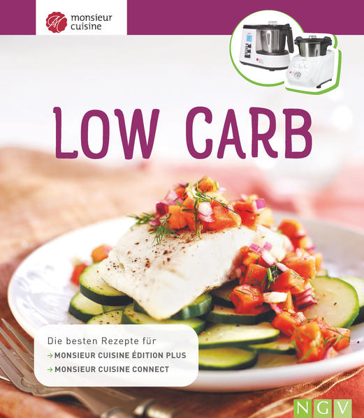 Einfach lecker und Low Carb mit dem Monseiur Cuisine • Einfache Rezepte für Monsieur Cuisine édition plus und Monsieur Cuisine connect • Alle Rezepte für beide Maschinen geeignet • Gesunde Rezepte - schnell gemacht Low Carb ist in aller Munde. Kein Wunder, nie war Abnehmen so einfach und so lecker. Und mit Ihrem Monsieur Cuisine geht das besonders gut! Ob Sattmacher-Salate, Suppen, Hauptgerichte mit Fleisch oder Fisch, Vegetarisches, Desserts oder Gebäck: All die köstlichen Schlankmacher-Gerichte werden im Monsieur Cuisine besonders vitaminschonend gegart - so bleibt alles Gute erhalten! Dabei gilt: Wir verbannen Kohlenhydrate nicht ganz vom Teller. Sie essen einfach nur weniger davon: Low Carb light! Absolut alltagstauglich und ganz einfach durchzuhalten. Am besten starten Sie gleich heute mit der spannenden neuen Art zu essen. Schlemmen Sie sich schlank!