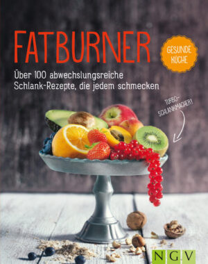 Einfach leichter leben - mit Fatburnern! -Über 100 abwechslungsreiche Rezepte für jeden Tag -Alle Rezepte mit Farbfoto, ausführlicher Zutatenliste sowie Kalorien- und Nährwertangaben -Ausführliche, informative Einführung ins Thema mit vielen Fotos, Tipps, Tabellen und Übersichten Abnehmen und auf Dauer schlank bleiben - mit Fatburnern ist das kein Problem. Denn diese Lebensmittel kurbeln gezielt den Stoffwechsel an und sorgen dafür, dass die Fettverbrennung auf Hochtouren läuft. Welche Fatburner-Lebensmittel die richtigen sind und wie Sie diese optimal kombinieren, erfahren Sie in der ausführlichen Einleitung dieses Buches. Zusätzlich sorgen über 100 abwechslungsreiche, einfach nachzukochende Rezepte für Frühstück, Snacks, Hauptgerichte und Süßspeisen dafür, dass die Pfunde ganz leicht schmelzen - und das bei vollem Genuss.