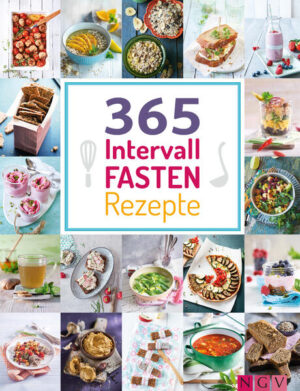 Ausgewogen essen, ohne Heißhunger leben -EFFEKTIV ABNEHMEN UND GESUND BLEIBEN: 365 frische Gerichte für das ganze Jahr -TRENDTHEMA INTERVALLFASTEN: flexible Regeln - super alltagstauglich -FÜR JEDEN FASTENRHYTHMUS: Müslis & Bowls, Smoothies & Getränke, Powersnacks, Kleine Gerichte, Sattmacher und Süßes -PRAKTISCH: Flexocover Sie möchten schlank werden ohne Verzicht? Dann ist Intervallfasten genau das Richtige für Sie. Es ist leicht umzusetzen und lässt sich optimal in den Alltag integrieren. Egal, ob Sie eher der Frühstückstyp sind, unbedingt einen Snack zwischendurch brauchen oder ohne etwas Süßes nicht durch den Tag kommen - ganz nach Ihren Bedürfnissen ermöglicht das Intervallfasten Ihnen, Ihre Mahlzeiten individuell zusammenzustellen und das zu essen, was Ihnen guttut. Dieses Buch bietet mit 365 schlanken Rezepten alles für eine gesunde, leichte Ernährung. Kein Kalorienzählen, kein Hungern, kein Jojo-Effekt - nie war Abnehmen so einfach, effektiv und gesund.