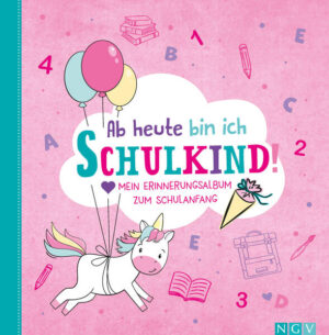 Hurra, endlich Schulkind! • Ein Geschenk zur Einschulung und für die Zukunft: Das Erinnerungsalbum zu jeder Schultüte • Ankreuzen, malen, erzählen: Alles über Schultüte, Lieblingslehrerin, Schulweg, Pausenbrot, die besten Freunde und mehr • Liebevoll und kindgerecht illustriert • Tolle Geschenkaussattung: Hardcover Willkommen im aufregenden Abenteuer der Schulzeit! Es gibt keinen besseren Weg, um den Beginn deiner Reise zu dokumentieren, als mit unserem Eintragbuch zum ersten Schultag. Dieses Erinnerungsalbum hält alle besonderen und aufregenden Momente des ersten Schultages und des ersten Schuljahres fest. Hier ist Platz für ein selbst gemaltes Bild der Schultüte, für den Namen der Lieblingslehrerin, ein Foto des Schulranzens, für die ersten selbst geschriebenen Wörter, für Freundschaftsseiten der neuen Freundinnen und Freunde und vieles mehr. Ankreuzen, malen, erzählen: auf fantasievolle Weise entsteht so ein buntes und fröhliches Erinnerungsbuch! Unser Eintragbuch ist der perfekte Begleiter für den ersten Schultag. Es enthält Platz für persönliche Informationen, Fotos, Erinnerungen und vieles mehr. Das Buch ist speziell entworfen, um die wichtigen Momente des Tages zu erfassen und für die Ewigkeit festzuhalten. Ob Schultüte, erste Freundschaften oder der allererste Stundenplan hier bleibt alles im Gedächtnis. Unser Eintragbuch zum ersten Schultag ist nicht nur ein unverzichtbares Andenken für die Eltern, sondern auch ein tolles Geschenk für das Kind selbst. Es wird ihm helfen, sich an all die besonderen Momente zu erinnern und ihm ein wertvolles Erinnerungsstück für die Zukunft geben. Also, worauf wartest du noch? Bestelle noch heute unser Eintragbuch zum ersten Schultag und mache den Beginn der Schulzeit deines Kindes zu einem unvergesslichen Erlebnis!