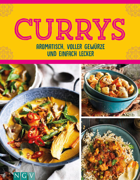 Currys - Die besten Rezepte • Über 50 aromatische Rezepte • Mit Fleisch, Fisch oder vegetarisch • Jedes Rezept mit Farbfoto Duftende Kräuter und Gewürze, scharfe Currypaste, reichlich Gemüse und Hülsenfrüchte, mal mit Fisch oder Fleisch, frischem Joghurt oder sämiger Kokosmilch. Currys sind so vielfältig wie ihre Zutaten. Sie kommen aus Vietnam oder Thailand, Indien oder Pakistan, China oder Bangladesch. Und manch eines sogar aus Südafrika oder der Karibik. Wie wär’s mit Rindercurry mit roten Bohnen, Auberginencurry mit frischer Kokosnuss, cremigem Garnelencurry oder Tofucurry mit Reisnudeln? Freuen Sie sich mit unseren 50 aromatischen Rezepten auf ein Feuerwerk der Gewürze und Aromen!