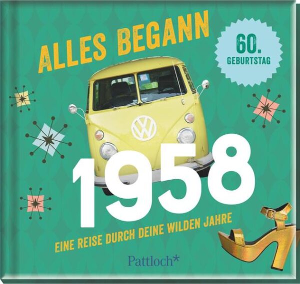 Geschenkidee zum 60. Geburtstag: „Weißt du noch“- Momente und bewegende Erinnerungen. - Ein emotionaler Streifzug durch die Kindheit und Jugend des Geburtstagskinds mit interessanten Ära- Highlights aus Medien, Gesellschaft, Kultur und Lifestyle. - Coole Gestaltung im Retro- Look. - Authentische Fotos zum „Sich- Wieder- Finden“. - Textfeld für eine persönliche Widmung auf der ersten Seite. - Langlebiger, stabiler Einband aus laminierter Pappe. - 48 Seiten voll wunderbarer Nostalgie. - Klein und kompakt. - Maße: 11,3 x 10,7 cm. Die 58er haben ihre Kindheit überlebt, obwohl sie mit dem Bonanza- Rad ohne Sturzhelm über die Straßen gedüst sind. Und nach dem Toben gab’s ab und an einen leckeren Toast Hawaii zum Abendbrot. Trimm- Dich- Pfade sorgten dann wieder dafür, dass die Kalorien gemeinsam mit der Familie abtrainiert wurden. Wer brauchte da schon ein Fitness- Center? Sind wir mal ehrlich Menschen, die 1958 geboren wurden, haben schon eine verflixt spannende Zeit in ihrer Kindheit und Jugend erlebt: die boomenden 60er und die krachigen 70er! Eine wundervolle Zeitreise im Snack- Format Das Geburtstagskind darf sich bei der Lektüre dieses Geschenkbuches daran erinnern, dass - seine Eltern in seinen frühen Jahren sicher das eine oder andere Elvis- Lied vor sich hin geträllert haben, - er einer der ersten TV- Anhänger von Fury, Flipper und Lassie war, - Eissorten wie Capri, Split oder Dolomiti auf den Markt kamen, die das Fernweh weckten, - man durch eine Filmfreundschaft wie die von Winnetou und Old Shatterhand viel über Werte, Familie, Gerechtigkeit, Zusammenhalt sowie Gut und Böse lernte, - die Frage, ob man ein «Geha- » oder «Pelikan- » Typ ist, ein polarisierendes Schul- Thema war, - man manchen Radiomoderator gerne gekillt hätte, der einem die Aufnahme eines Songs vom Radio auf Kassette am Ende durch sein Reinquatschen ruiniert hat, oder dass - eine Pfirsichbowle auf keiner guten Party fehlen durfte. Ordentlich Erinnerungs- Stoff zum 60. also! Übrigens, diesen runden Geburtstag dürfen 2018 auch Promis wie Madonna, Sharon Stone, Michelle Pfeiffer und der Fürst von Monaco Albert II feiern. Jubiläum, Geburtstag, Jahrestag, Mitbringsel, Gastgeschenk Eine wunderbare Geschenkidee, die verbindet, Gespräche anstößt und dem Beschenkten eine tolle Gelegenheit bietet, seine Erinnerungen mit Familie und Freunden zu teilen. Nostalgische Momente und viel Spaß garantiert!