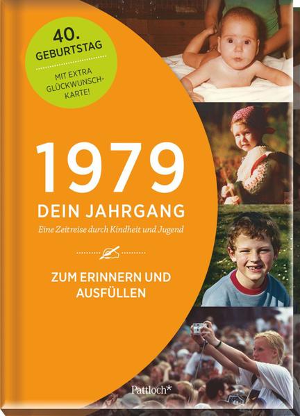 • Das erste Jahrgangsbuch, das Zeitgeschehen und persönliche Erinnerungen kombiniert • Geschenkidee zum 40. Geburtstag: gelebte Geschichte, besondere Momente, bewegende Erinnerungen • Informative Querschnitte aus Politik, Kultur, Gesellschaft, Mode, Unterhaltung und Sport • Erinnerungsbuch mit 16 personalisierbaren Seiten mit inspirierenden Fragen zum Ausfüllen und Eintragen • Mit Platz zum Einkleben von persönlichen Fotos • Eine Film- Zeitreise in Form von QR- Codes lässt die Vergangenheit lebendig werden. • Das ganz besondere Buch- Plus: eine passende Glückwunschkarte komplettiert das Geschenk. • Emotionales, historisches Bildmaterial • Stilvolles, zeitloses Magazin- Layout • Textfeld für eine persönliche Widmung auf der ersten Seite • Langlebiger, stabiler und hochwertig veredelter Einband aus laminierter Pappe • Maße: 17,0 x 24,0 cm, 64 Seiten Die 79er: mit der Geburt ins Leben der flippigen 80er katapultiert Die 79er kommen im Internationalen Jahr des Kindes auf die Welt. Kann es einen besseren Zeitpunkt geben? Sie sind die erste Generation, die mit dem Computer aufwächst und für die Handy und Internet selbstverständlich werden. Doch nicht nur die Technik, auch die deutsche Wirtschaft wächst wieder! In ihrer Jugend fällt die Mauer und sie wachsen in einem Wiedervereinigten Deutschland auf. Die Europäische Union entwickelt sich und Grenzkontrollen innerhalb Europas werden abgeschafft. So steht einem Studium oder anderen großen Abenteuern im Ausland nichts mehr im Weg. Modetechnisch glückte damals nicht immer alles, aber wenn der Beschenkte heute auf die Bilder von damals schaut, kann er zumindest ein wenig darüber schmunzeln. 16 personalisierbare Seiten: zum Skizzieren der eigenen Biographie Dieses Geschenkbuch bietet nicht nur die Gelegenheit, gemeinsam mit Freunden und Familie die Geschichten spannender Jahrzehnte zu rekapitulieren. Die zusätzlichen Seiten zum Selbst- Befüllen mit Fragen zur Geburt, Kindheit und Jugend des 79ers lassen die ganz persönlichen Erinnerungen des Jubilars und die schönsten Momente seines Lebens wieder lebendig werden. Außerdem gibt es frei gestaltbare Zeilen, auf denen das Geburtstagskind seine eigenen Gedanken zum Jetzt und Damals festhalten kann. Fragen zur eigenen Lebensphilosophie sowie kluge Denkanstöße geben dabei wunderbare Impulse. Dadurch wird das Jahrgangsbuch zur individuellen Zeitkapsel, die man auch zum 50. oder 60. Geburtstag immer wieder gerne öffnet. Ein Jahrgangsbuch, das zum gemeinsamen Gespräch anregt Wussten Sie, dass • die beliebtesten Namen im Jahr 1979 unter anderem Melanie, Julia, Sebastian oder Michael waren, • auf den Geburtsstationen eine große Neuerung eingeführt wurde und die werdenden Väter aktiv am Geschehen teilhaben durften, • Nena mit „99 Luftballons“ die Neue Deutsche Welle international erfolgreich machte, • in vielen deutschen Städten die Menschen auf die Straße gingen, um auf Umweltprobleme aufmerksam zu machen, • die erste Auflage der deutschen Vogue bereits nach zwei Tagen vergriffen war? Sie sehen, dieses Geschenkbuch bietet ordentlich Erinnerungs- Stoff zum 40.! Übrigens: Diesen runden Geburtstag dürfen 2019 auch viele berühmte Persönlichkeiten feiern, darunter Fußball- Star Thomas Müller, Pop- Queen Pink, Sängerin und Schauspielerin Yvonne Catterfeld, Moderator Joko Winterscheidt und Hollywoodstar Kate Hudson. Was für eine illustre Geburtstagsrunde! Jubiläum, Geburtstag, Jahrestag, Mitbringsel, Gastgeschenk Eine wunderbare Geschenkidee, die verbindet, Gespräche anstößt und dem Beschenkten eine tolle Gelegenheit bietet, seine Erinnerungen mit Familie und Freunden zu teilen.