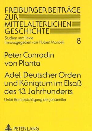 Die Arbeit beschäftigt sich mit bisher wenig bekannten Themen. Im Vordergrund stehen die Vogteifrage beim Deutschen Orden sowie die Beziehungen dieses Ordens und der Johanniter zum elsässischen Adel im 13. und frühen 14. Jahrhundert. Die Untersuchung ist verfassungs- und sozialgeschichtlich orientiert. Sie kann zur oft umstrittenen Vogteiproblematik nicht nur des Deutschen Ordens neue Ergebnisse vorlegen. Bei der Untersuchung der Kontakte von Deutschem Orden und Johannitern zum Adel, der Hauptrekrutierungsbasis beider Ritterorden, werden adelige Schenkungsmotive und die Frage von Ordenseintritt und Mitgift ausführlich untersucht. Den Abschluß bildet eine Prosopographie aller elsässischen Konvente beider Ritterorden. Daran schließt sich die sozialgeschichtliche Auswertung an, welche erstmals die beiden Ritterorden parallel betrachtet.