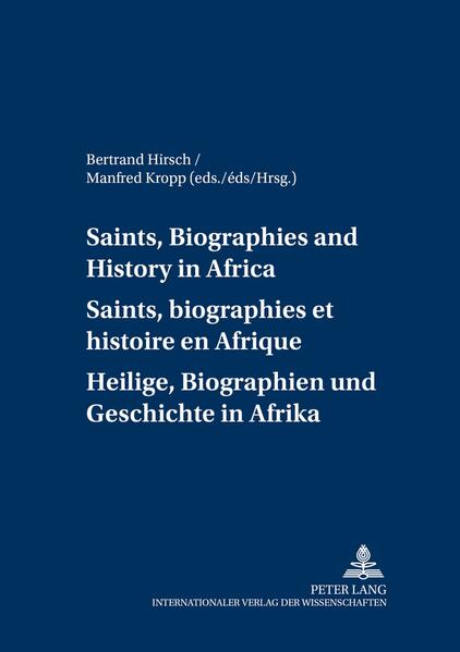 Although in the African societies the term «holy» lets one think immediately of monotheistic religions, here it is related to every person who maintains a supernaturally mediating relation to the Godly sphere. Saints, as dilettantes with special vocation and instructions, interfere in particular fields with actual professionals. Apart of that, they intervene with general instructions and demands in the lives of all members of their community: In relation to the supernatural with the medicine man, shamans, concerning the divine with the priests and religious scholars, socially and politically with those in power, politicians and military. In any case the wonder is the regular confirmation of their charisma and instructions. The saint can act here either as a simple mediator but also as a medium in a broader sense. The contributions discuss how the biographical material is constantly revised to keep its role in creating and maintaining a historico-cultural identity. The sources to be investigated were not restricted to written ones, but also include pieces of oral tradition and fine arts. Bien que lorsque l’on évoque la notion de sainteté dans les sociétés africaines, on pense immédiatement aux religions monothéistes, il sera question ici de toute personne qui entretient des relations particulières de médiateur avec la sphère du divin. Le saint comme dilettante, avec une vocation et une mission particulière, interfère avec certains groupes sociaux et leurs représentants-en général il intervient avec une visée et une vocation globale dans la vie de tous les membres de la communauté -: dans le domaine du surnaturel, le saint interfère avec les guérisseurs, les chamans