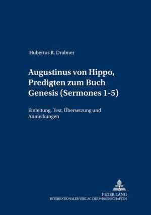 Die Predigten Augustins stehen trotz ihrer zweifellos überragenden Bedeutung für die Kenntnis seiner Zeit und seines Denkens im deutschen Sprachraum weitgehend im Schatten. Vor allem fehlen Übersetzungen und Kommentare, die hier für die Sermones 1-5 zum Buch Genesis erstmals vorgelegt werden. Der en face abgedruckte lateinische Text gibt die grundlegende Edition der Mauriner wieder, unter kritischem Vergleich mit den späteren Editionen und Angabe der Abweichungen. Die Einleitungen und Anmerkungen erläutern das zur Einordnung und zum Verständnis der Texte Erforderliche: Echtheit, Überlieferung, Chronologie, Textkritik, Struktur, Stil, historische Daten, Theologie, Liturgie. Ein besonderer Schwerpunkt liegt auf dem Nachweis des biblischen Gedankengutes.