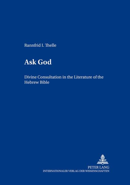 Through a study of several Hebrew words for «asking», this book explores a number of texts dealing with divine consultation. In contexts of war, illness, national disaster and other situations, experts such as prophets, priests, men of God and kings consult YHWH. The divine response is either favorable or unfavorable. The pattern of: situation of distress, divine consultation and divine response reflects not merely a literary genre, but a situation able to tell us something about ancient Israelite prophecy. Ask God also shows that the strict dichotomy traditionally upheld between prophecy and divination is not always tenable.