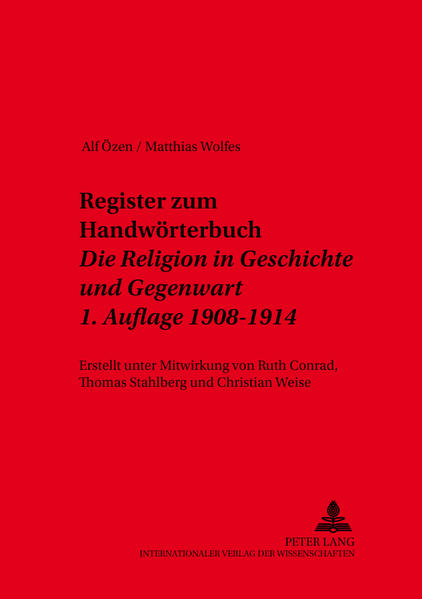 Register zum Handwörterbuch- «Die Religion in Geschichte und Gegenwart»- 1. Auflage 1908-1914 | Bundesamt für magische Wesen