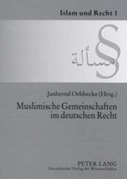 Das deutsche Religionsverfassungsrecht hat kaum Erfahrungen mit religiösen Organisationen, die anderen Leitbildern folgen, als sie sich bei den christlichen Gemeinschaften, vor allem den großen Kirchen entwickelt haben. Der Band enthält die Beiträge der Fachtagung, die am 11. April 2002 in Münster zum Thema «Muslimische Gemeinschaften im deutschen Recht» stattgefunden hat. Er beleuchtet Voraussetzungen und Probleme einer Anwendung der Bestimmungen über Religionsgemeinschaften auf islamische Gemeinschaften aus der Sicht der Islamwissenschaft, der Religionssoziologie und der Rechtswissenschaft.