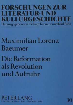 Die Problematik der Anwendung neuzeitlicher Revolutionsauffassungen auf die Reformation wird eingehend erörtert. Es wird gezeigt, wie die Entstehung des modernen Revolutionsbegriffs vom reformatorischen Geschehen im 16. und 17. Jahrhundert wesentlich beeinflußt und mitgeformt wurde. Der «revolutionäre» Charakter der beginnenden Reformation wird auf dem Hintergrund der sozialkritischen Literatur der Zeit sichtbar gemacht, an der Reformierung Braunschweigs beispielhaft dargestellt und an Luthers Anschauungen vom «seligen» und «geistlichen auffruhr» seiner Verkündigung des Wortes Gottes nachgewiesen. In dieser von Luther nur zu Beginn der Reformation vertretenen religiösen Konzeption werden «Aufruhr» und «Revolution» miteinander identisch.