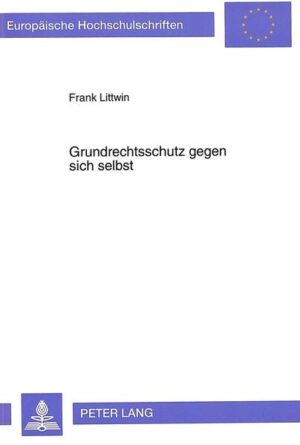 Die Problematik «des Grundrechtschutzes gegen sich selbst» ist von erheblicher gesellschaftspolitischer Relevanz. Hinter dieser Formulierung verbirgt sich im wesentlichen die Frage, ob ein Grundrechtsschutz auch von demjenigen in Anspruch genommen werden muß, der die Hilfe Dritter nicht einfordert oder sogar ablehnt. Dabei sind so unterschiedliche Lebensbereiche angesprochen wie Tabak- und Alkoholkonsum, Heilbehandlung, Suizid, Euthanasie, Hungerstreik, Lügendetekortests, Peep-Shows, Prostitution, Arbeitsschutz etc. Aus verfassungstheoretischer Sicht ist dabei zu klären, ob es sich um einen Aspekt des funktionalen Grundrechtsverständnisses handelt. Zudem wird untersucht, inwieweit die Verfassung und das einfache Recht ein Instrumentarium zum Schutz des einzelnen vor sich selbst bereithält.