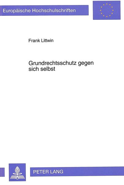 Die Problematik «des Grundrechtschutzes gegen sich selbst» ist von erheblicher gesellschaftspolitischer Relevanz. Hinter dieser Formulierung verbirgt sich im wesentlichen die Frage, ob ein Grundrechtsschutz auch von demjenigen in Anspruch genommen werden muß, der die Hilfe Dritter nicht einfordert oder sogar ablehnt. Dabei sind so unterschiedliche Lebensbereiche angesprochen wie Tabak- und Alkoholkonsum, Heilbehandlung, Suizid, Euthanasie, Hungerstreik, Lügendetekortests, Peep-Shows, Prostitution, Arbeitsschutz etc. Aus verfassungstheoretischer Sicht ist dabei zu klären, ob es sich um einen Aspekt des funktionalen Grundrechtsverständnisses handelt. Zudem wird untersucht, inwieweit die Verfassung und das einfache Recht ein Instrumentarium zum Schutz des einzelnen vor sich selbst bereithält.