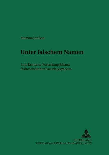 Als ein wesentliches Ergebnis historisch-kritischer Exegese steht fest: Zahlreiche neutestamentliche Schriften und viele frühchristliche Texte tragen eindeutig falsche Verfassernamen. Das sich daraus ergebende Problem der Pseudepigraphie hat seit mehr als zwei Jahrhunderten Theologen und Altphilologen beschäftigt. Die hier vorgelegte Forschungsgeschichte stellt die Meilensteine vergangener und gegenwärtiger Auseinandersetzung mit diesem Thema kritisch dar und zeigt Aspekte zur Weiterarbeit auf.