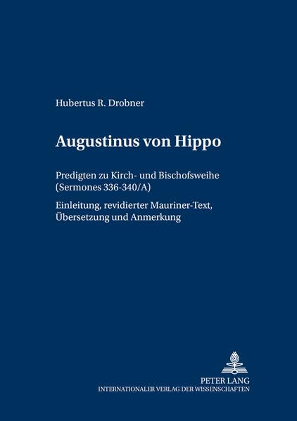 Die Predigten Augustins finden bislang trotz ihrer zweifellos überragenden Bedeutung für die Kenntnis der augustinischen Pastoral sowie als Modelle moderner praktischer Theologie im deutschen Sprachraum kaum Beachtung. Vor allem fehlen Übersetzungen und Kommentare, die sie dem zeitgenössischen Leser erschließen. Sie werden hier für die Sermones 336-338 erstmals, für die Sermones 339 und 340/A in einer gründlich überarbeiteten Neufassung vorgelegt. Der en face abgedruckte Text gibt die grundlegende Edition der Mauriner wieder, unter kritischem Vergleich mit den späteren Editionen und Angabe der Abweichungen. Die Einleitungen und Anmerkungen erläutern das zur Einordnung und zum Verständnis der Texte Erforderliche: Echtheit, Überlieferung, Chronologie, Textkritik, Struktur, Stil, historische Daten, Theologie und Liturgie. Ein besonderer Schwerpunkt liegt auf dem Nachweis des biblischen Gedankengutes.