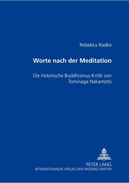 Dieses Buch bietet eine vollständige Übersetzung des Hauptwerks des Japaners Tominaga Nakamoto (1715-46) Worte nach der Meditation. Das 1744 fertiggestellte Werk gilt als erste wissenschaftliche Kritik am Gebäude des kanonischen Buddhismus. Nakamoto wirft darin erstmals die These auf, Mahayana sei nicht die Lehre Buddhas, und begründet sie theoretisch, wobei er sich nur auf historisch nachvollziehbare Prozesse stützt. Diese Sicht rief in Japan heftige Reaktionen der Befürwortung und auch der Ablehnung hervor.