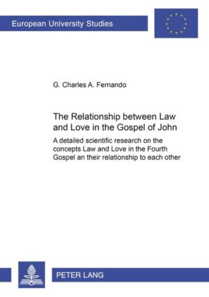 This is a detailed scientific study not only on the concepts of Law and Love in the Gospel of John but also their relationship to each other. This research discovers and proves that the concept of Law in the Fourth Gospel finds its climax in the concept of Love there. The concept of Love finds its clear expression in the Love Commandment of Jesus (John 13,34