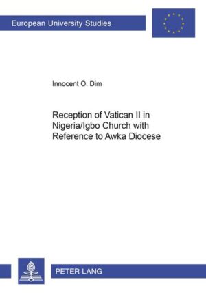 This work expresses the understanding of the Catholic Bishops of Nigeria/Igbo Church in interpreting Vatican II for the development and communion of the local Churches. The Second Vatican Council is the first council the Nigerian Church has ever experienced. Its influence made it possible that there has not been an organ in the history of Nigeria that is so theological about the development of the local Churches and so diplomatic and outspoken about the situation of the country like the Catholic Bishops’ Conference of Nigeria. The Reception of Vatican II in Nigeria/Igbo Church is ongoing dynamite for the better understanding and cooperation between the hierarchy and the laity. Since Vatican II the laity in Nigeria/Igbo Church breathe the air of aggiornamento and renewal and have a clear vision of their functions in the Church in which they also have full and responsible participation.