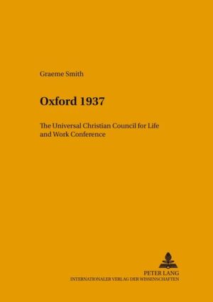 The Oxford 1937 Life and Work Conference is a highly important event in the history of the ecumenical movement. It met at a time of international political crisis. Within two years the world would be at war. The churches in Europe and North America were confronted by the rise of totalitarian regimes, especially in Germany and Russia. Led by Joseph Oldham the conference delegates analysed this crisis theologically. They understood totalitarian regimes to be a form of political religion adopted by people whose lives lacked meaning and purpose. The advent of secularism had removed Christian belief and practice from the West and humanity turned to false and pagan religions to fill the void. Oxford 1937 was a call to the churches to reassert themselves against this secular and pagan challenge.
