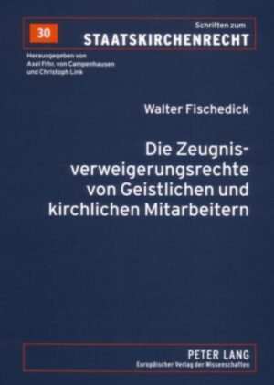 Für Geistliche in gerichtlichen Verfahren bestehen gesetzliche Ausnahmeregelungen von der allgemeinen Aussagepflicht. Diese aus der Verbindung zwischen Staat und Kirche hervorgegangene Privilegierung wird hinsichtlich Grundlage und Legitimität im weltanschaulich neutralen Staat befragt. Wer ist in der modernen katholischen und evangelischen Seelsorgepraxis unter den Begriff «Geistliche» zu subsumieren? Können sich nur solche der christlichen Kirchen und öffentlich-rechtlich korporierten Religionsgemeinschaften auf Zeugnisverweigerungsrechte berufen? Und wem kommen innerhalb der kirchlichen Organisationsstruktur diese Rechte zu, wenn auch Gehilfen und kirchliche Mitarbeiter erfasst werden? Diese Fragen im Spannungsfeld zwischen normativen Voraussetzungen und kirchlichem Selbstbestimmungsrecht versucht die Untersuchung zu beantworten.