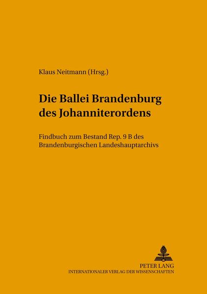 Der 1099 zur Pflege von Kranken gegründete und bald danach in einen geistlichen Ritterorden umgewandelte Johanniterorden erhielt in West- und Mitteleuropa zur Förderung seiner karitativen und militärischen Aufgaben reiche Landschenkungen. Der erste Markgraf von Brandenburg Albrecht der Bär holte den Orden 1160 in die Altmark, von hier aus vermehrte er erheblich seine Besitzungen in Brandenburg, Mecklenburg, Pommern und Sachsen, die administrativ in der Ballei Brandenburg zusammengeschlossen wurden. In der Reformationszeit traten deren Ordensritter zum evangelischen Glauben über und wahrten die Selbständigkeit ihrer Korporation in enger Anlehnung an die Hohenzollerndynastie. Das Findbuch enthält die reiche Aktenüberlieferung der Ballei Brandenburg vom 15. Jahrhundert bis zu ihrer Auflösung 1811, die einzelnen in ihrem Inhalt beschriebenen Akten gewähren tiefe Einblicke in das soziale Innenleben wie in die landeskulturelle Arbeit einer begüterten adligen Genossenschaft Brandenburg-Preußens.