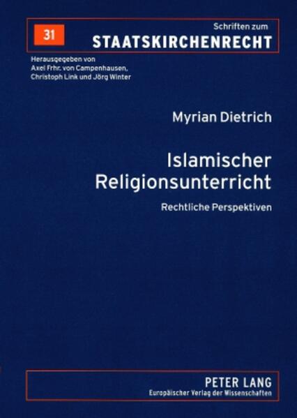 Die Einführung islamischen Religionsunterrichts an deutschen Schulen wird heute von fast allen Seiten befürwortet. Rechtliche Unsicherheiten führten in der Vergangenheit jedoch immer wieder zu Streit zwischen islamischen Vereinigungen einer- und staatlichen Behörden andererseits. Sie hemmen mancherorts bis heute positive Entwicklungen, wenngleich in einigen Bundesländern vielversprechende Schulversuche eingeführt wurden. Die Autorin untersucht die Geschichte islamisch religiösen Unterrichts in Deutschland und legt die rechtlichen Voraussetzungen für einen islamischen Religionsunterricht gemäß Art. 7 Abs. 3 GG dar. Neben der Frage, welchen rechtlichen Anforderungen eine islamische Vereinigung entsprechen muss, um in Kooperation mit dem Staat treten zu können, werden Kriterien für die Zulassung islamischer Glaubensinhalte entwickelt, rechtliche Perspektiven für alternative Varianten islamischen Unterrichts aufgezeigt und Parameter für die Lehrerausbildung aufgestellt.