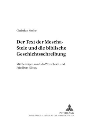 Die Veröffentlichung untersucht die Frage nach der biblischen Geschichtsschreibung im Vergleich zu den historischen Angaben der Mescha-Stele als Faktum (objektivierbare Wahrheit) oder Fiktion. Daraus ergeben sich Fragen nach der Quantifizierbarkeit der Textsubstanz, die für eine archäologische und empirische Auswertung brauchbar ist. Ist der Gegenstand (Text) mit den angewandten und bekannten geschichtsphilosophischen Modellen erschließbar? Die Veröffentlichung wird ergänzt durch neuere historisch-geographische Studien zu den Ortslagen der Mescha-Stele (U. Worschech), eine kurze Reminiszens zur Geschichte der Entdeckung der Mescha-Stele in Dibon (Jordanien) sowie einen Beitrag zur Untersuchung möglicher Abschnitte der «Mescha-Straße» am Arnon (F. Ninow).