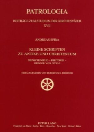 Mit seiner Dissertation über den Deus ex machina bei Sophokles und Euripides (1957), seiner Habilitationsschrift über Die Grabrede Gregors von Nyssa auf Meletios von Antiochien (1967), der kritischen Textedition der Grabreden Gregors von Nyssa (1967) und zahlreichen weiteren Publikationen hat sich Andreas Spira einen international hochgeachteten Ruf als Spezialist für die griechische Tragödie, Gregor von Nyssa und die antike Rhetorik erworben. Spiras Grundanliegen bestand dabei vor allem darin, das Wesen des Menschen, seines Charakters und seiner Lebensäußerungen zu begreifen, als Wegweiser und Hilfe hin zu wahrer Menschlichkeit. Da seine Studien auch für die Zukunft grundlegend und unverzichtbar sein werden, werden sie hier in einem praktischen Sammelband zur Verfügung gestellt.